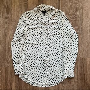 Polka Dot Button Down Shirt